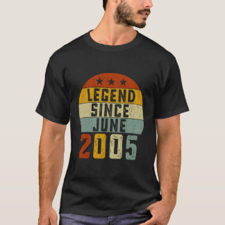 Camiseta Junho De 2005 Legenda Desde Junho De 2005 18º