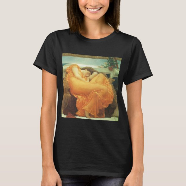 Camiseta Junho Flamejante de Lord Frederic Leighton (Frente)