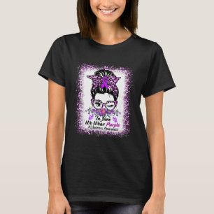 Camiseta Junho Nós Usamos Roxo Confusão de Conscientização