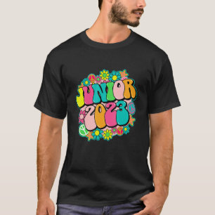 Camiseta Junior 2023 Flor Colorida Groovy Mais velho 2