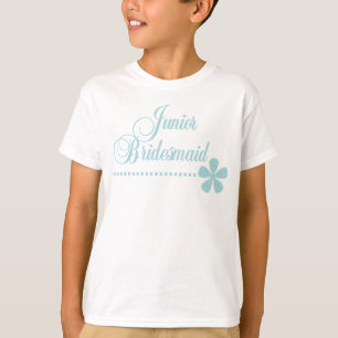 Camiseta Junior Bridesmaid Teal Elegance