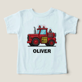 Camiseta Junior Fire Chief Firefighter Truck