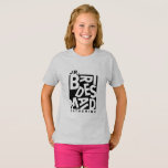 Camiseta Junior Jr. Bridesmaid, festa de casamento<br><div class="desc">Camisa de Bridesmaid Júnior Jr.,  t-shirt da tipografia negra. Um presente perfeito para seus membros festas de casamento.</div>