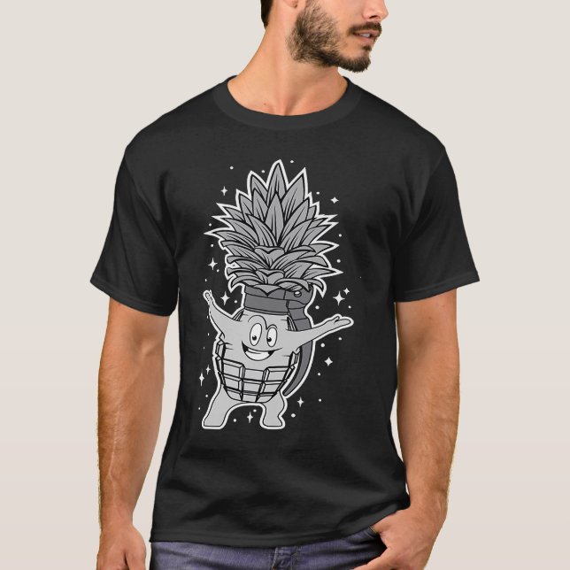 Camiseta Juniors Pineapple Grenade Mens Havaiano (Frente)