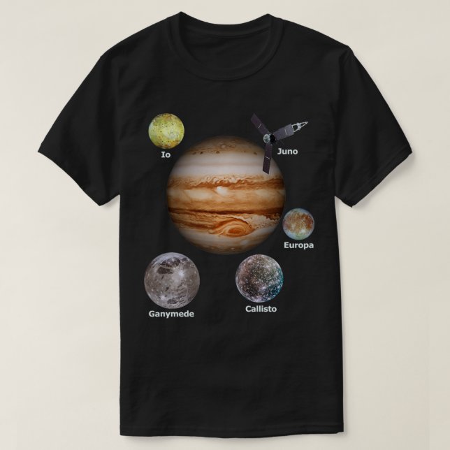 Camiseta Juno Spacecraft Mission To Jupiter  (Frente do Design)