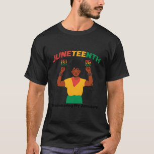 Camiseta Junt Lembrando Meus Ancestrais 1865 História Afri