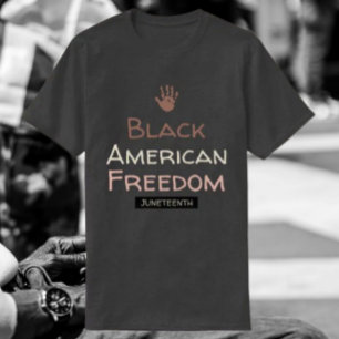 Camiseta Junta da Liberdade Americana Negra