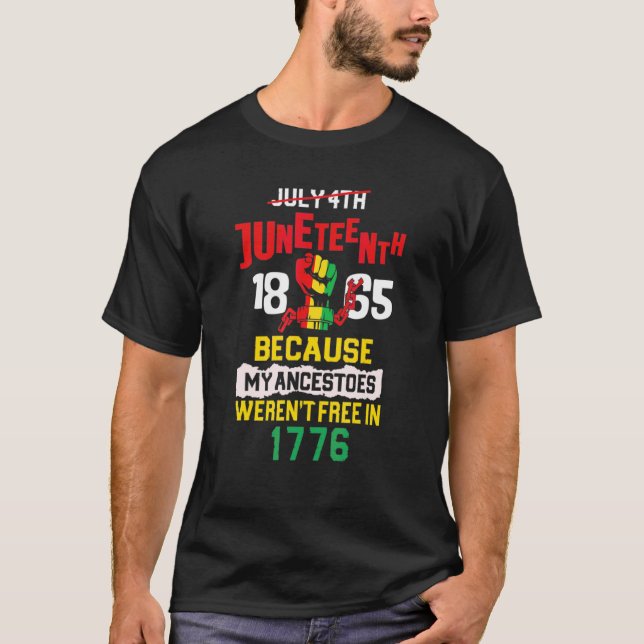 Camiseta Junta da Liberdade dos Ancestrais Afro-Americanos (Frente)