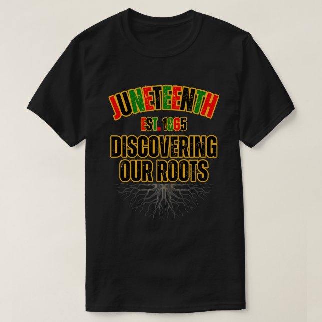 Camiseta Junta | Raízes africanas | História Negra Mês | (Frente do Design)