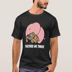Camiseta Juntas Mãe Filha Meninas Autistas Conscientização 