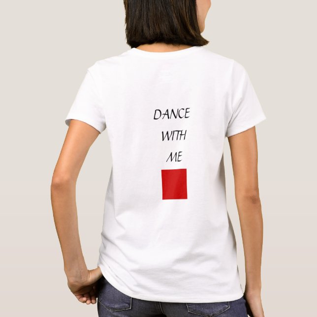 Camiseta "Junte-se à dança: Chic Minimalista para Movers 👟 (Verso)