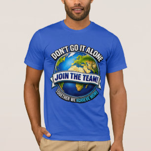 Camiseta Junte-se à Equipe – Design de Colaboração Global