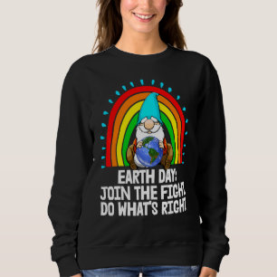 Camiseta Junte-se à Luta Faça o Certo Gnomo Mulheres Meio A