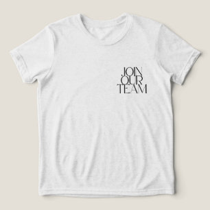 Camiseta Junte-se à nossa equipe