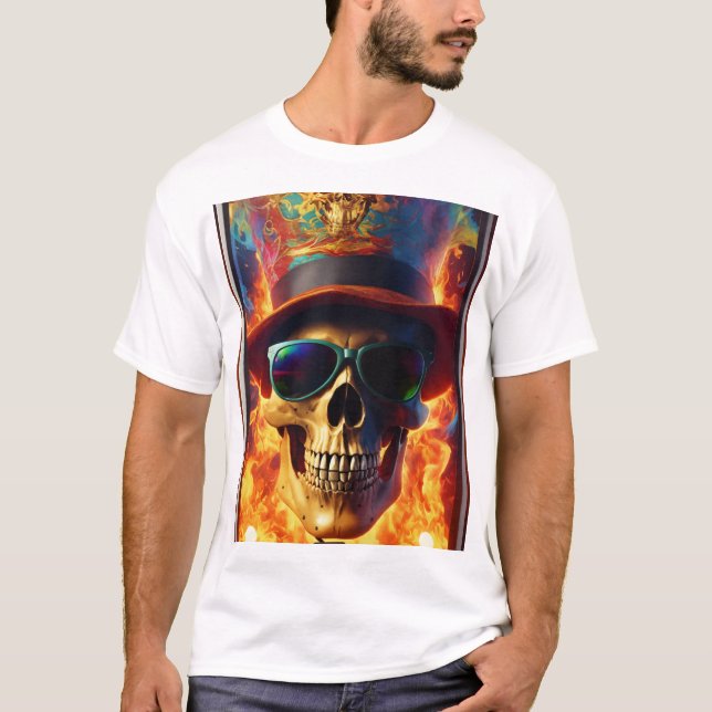 Camiseta Junte-se à rebelião: Caivota e Crossbones Rock Con (Frente)
