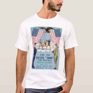 Camiseta Junte-se ao irlandês "300" para France (US02064)