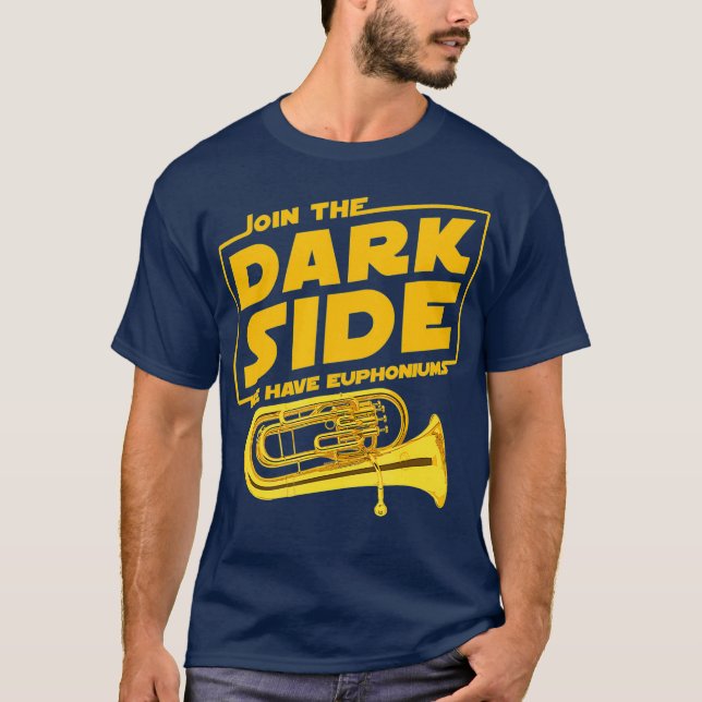Camiseta Junte-Se Ao Jogador Euphonium Do Lado Escuro (Frente)