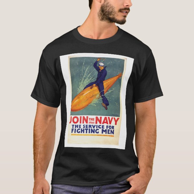 Camiseta Junte-se ao Marinho (Frente)
