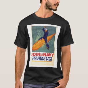 Camiseta Junte-se ao Marinho