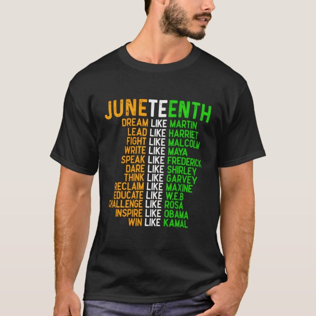Camiseta Junth Junenésimo Afro-Americano (Frente)