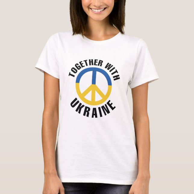 Camiseta Junto Com a Ucrânia (Frente)