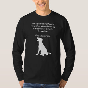 Camiseta Junto Veio Meu Cão Inspirador Do Laboratório