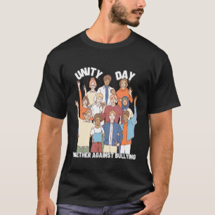 Camiseta Juntos contra o dia da Unidade de bullying Dia Lar