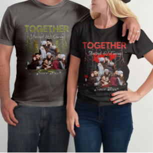 Camiseta Juntos Desde Estilo Retro de Bootleg Foto Personal