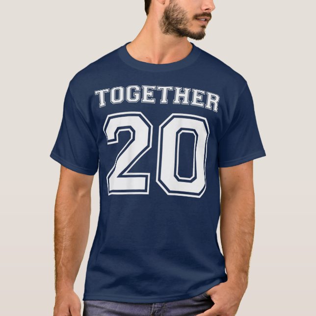 Camiseta Juntos desde seu Casal de DATA (Frente)