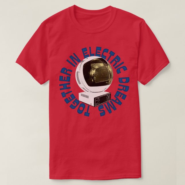 Camiseta Juntos Em Sonhos Elétricos 1 (Frente do Design)