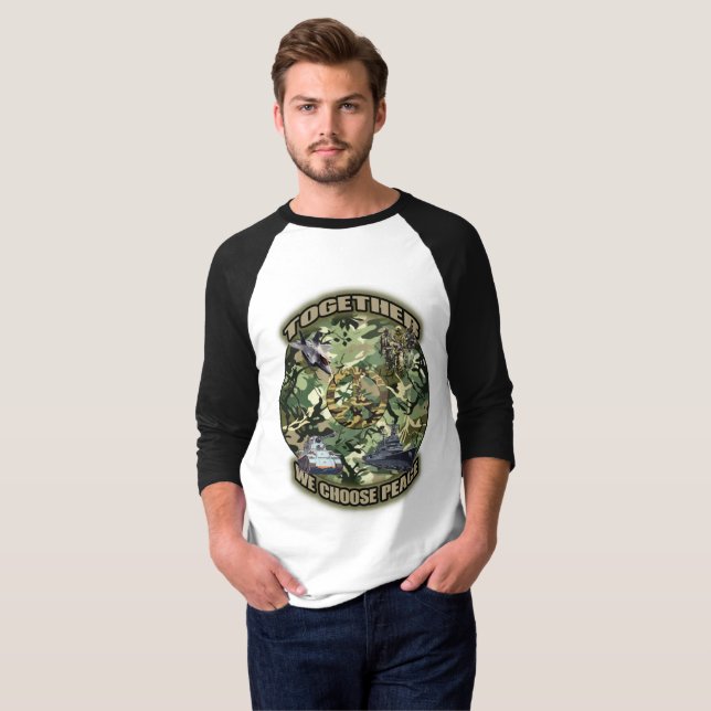 Camiseta Juntos, escolhemos a paz (Frente Completa)