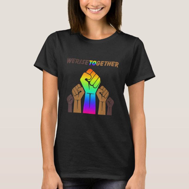Camiseta Juntos, Igualdade Social Justiça (Frente)