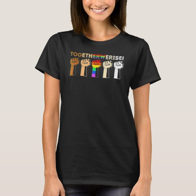 Camiseta Juntos, Igualdade Social Justiça (Frente)