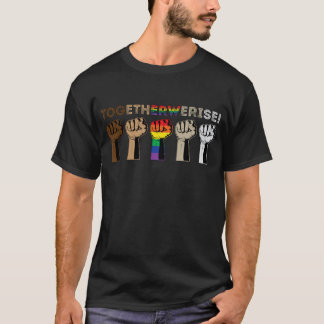 Camiseta Juntos Levantamos - Vidas Negras Importam-Se Para 