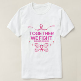 Camiseta juntos lutamos contra o cancer
