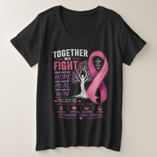 Camiseta Juntos Lutamos™ – Mais Fortes que o Câncer | Mama