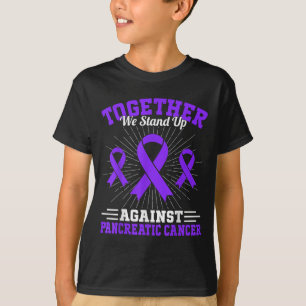Camiseta Juntos Nós Nos Levantamos Contra o Motivo do Cânce