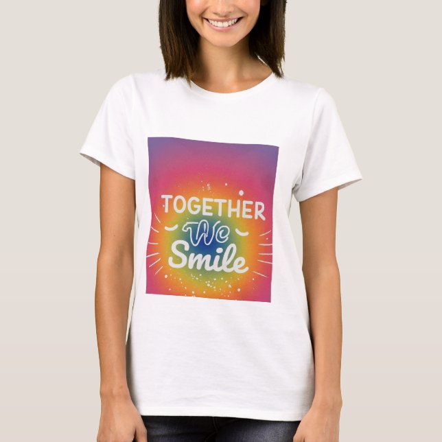 Camiseta Juntos Nós Sorrimos (Frente)