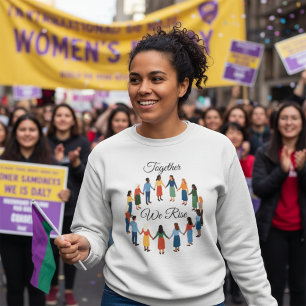 Camiseta Juntos Nós Subimos Dia Internacional da Mulher