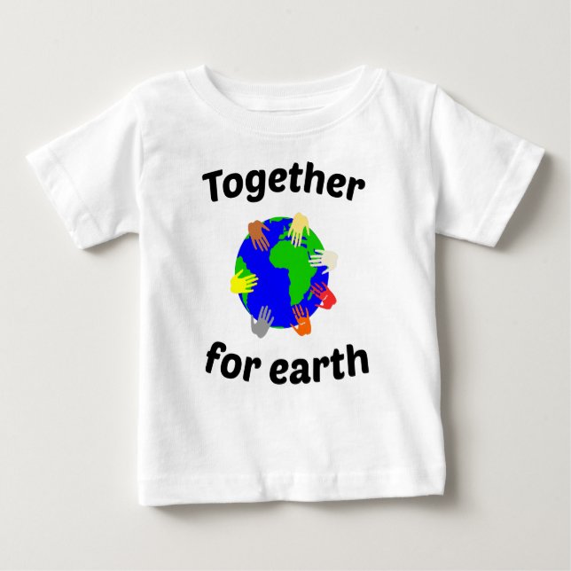 Camiseta juntos para a Terra (Frente)