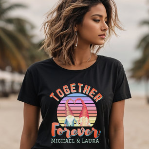 Camiseta Juntos para o Casal Gnome