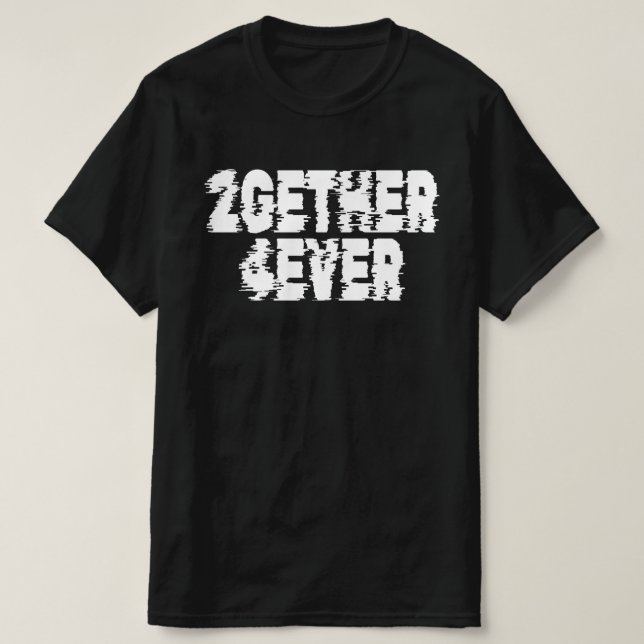Camiseta juntos para sempre (Frente do Design)
