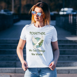 Camiseta Juntos pela paz