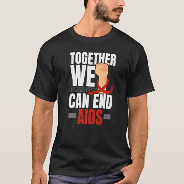 Camiseta Juntos Podemos Acabar Com A Aids Sida Sida Conscie (Frente)