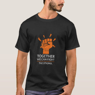 Camiseta Juntos, podemos combater o estigma - saúde mental