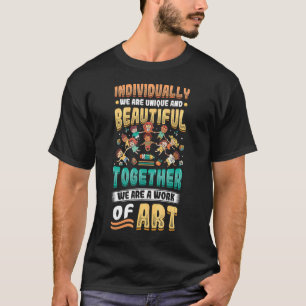 Camiseta Juntos, Somos Professores De Pré-Escolas De Arte