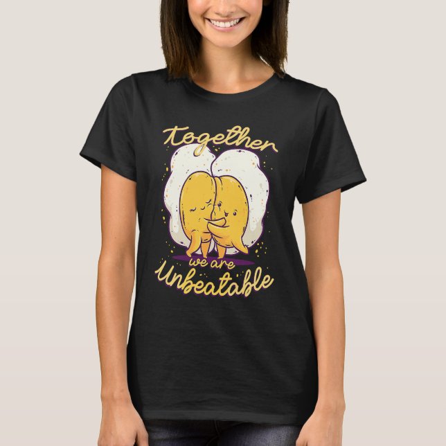 Camiseta Juntos Somos Unbatable Sunnyside Up Egg Breakf (Frente)