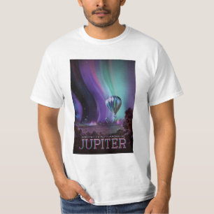 Camiseta Júpiter do Poster de viagens espacial