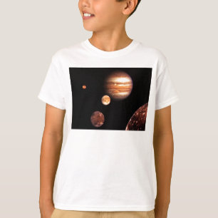 Camiseta Jupiter Moons Crianças Toddler e roupas de Criança
