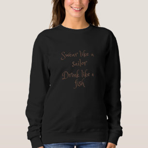 Camiseta Jura Como Um Marinheiro Beber Como Um Peixe
